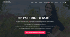 Desktop Screenshot of erinblaskie.com